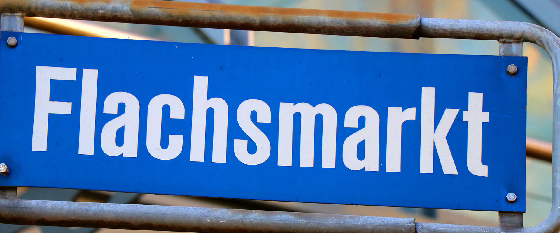 Straßenschild Flachsmarktstraße